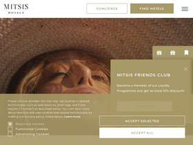 'mitsishotels.com' screenshot