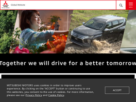 'mitsubishi-motors.com' screenshot