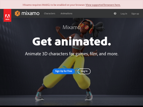 'mixamo.com' screenshot