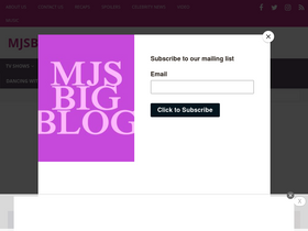 'mjsbigblog.com' screenshot