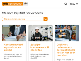 'mkbservicedesk.nl' screenshot