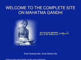 'mkgandhi.org' screenshot