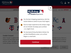 'mlbshopeurope.com' screenshot
