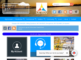 'mlgw.com' screenshot