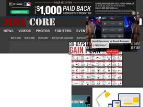 'mma-core.com' screenshot