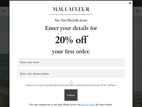 'mmlafleur.com' screenshot