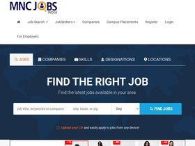 'mncjobsindia.com' screenshot