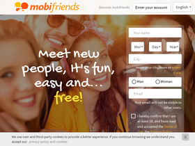 'mobifriends.com' screenshot