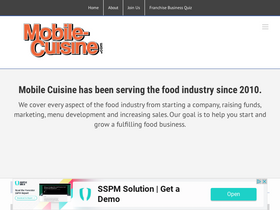 'mobile-cuisine.com' screenshot