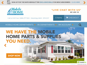 'mobilehomepartsstore.com' screenshot