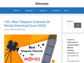 'mobodaily.com' screenshot