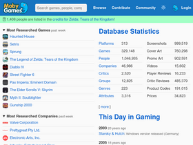 'mobygames.com' screenshot