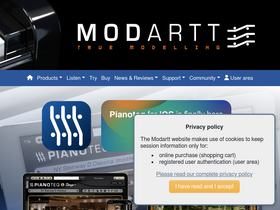 'modartt.com' screenshot