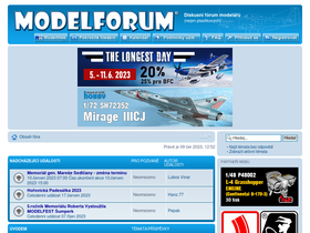 'modelforum.cz' screenshot