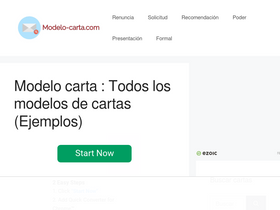 'modelo-carta.com' screenshot