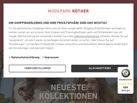 'modepark.de' screenshot