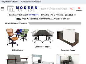 'modernofficefurniture.com' screenshot
