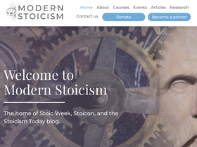 'modernstoicism.com' screenshot