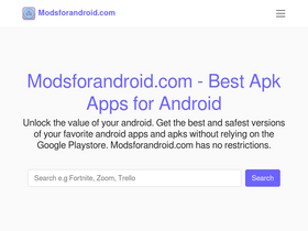 'modsforandroid.com' screenshot