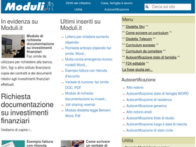 'moduli.it' screenshot