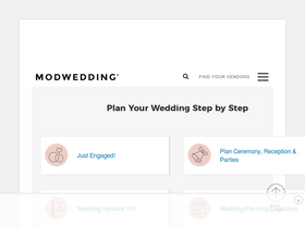 'modwedding.com' screenshot