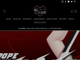 'moeflavor.com' screenshot