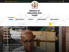 'moey.gov.jm' screenshot