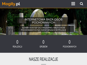 'mogily.pl' screenshot