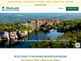 'mohonk.com' screenshot