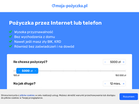 'moja-pozyczka.pl' screenshot