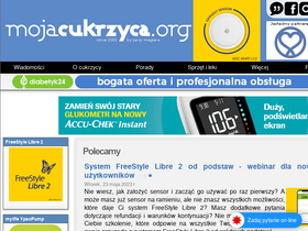 'mojacukrzyca.org' screenshot