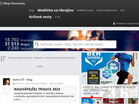 'mojakomunita.sk' screenshot
