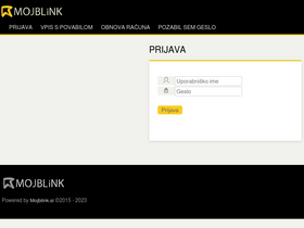 'mojblink.si' screenshot