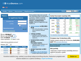 'mojedionice.com' screenshot