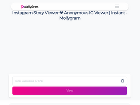 'mollygram.com' screenshot