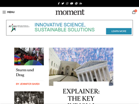 'momentmag.com' screenshot