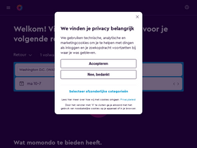 'momondo.nl' screenshot