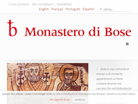 'monasterodibose.it' screenshot
