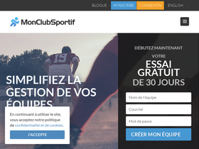 'monclubsportif.com' screenshot