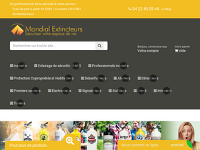 'mondialextincteur.fr' screenshot