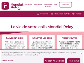 'mondialrelay.fr' screenshot