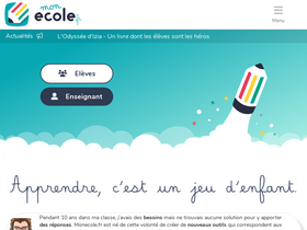 'monecole.fr' screenshot
