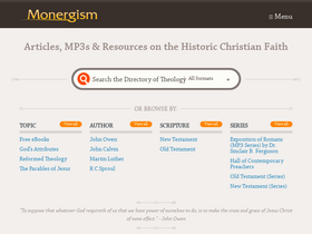 'monergism.com' screenshot