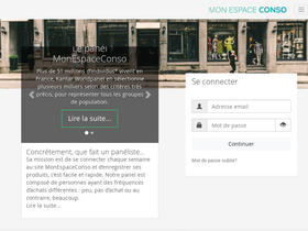 'monespaceconso.com' screenshot