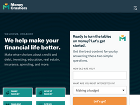 'moneycrashers.com' screenshot