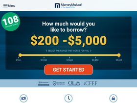 'moneymutual.com' screenshot
