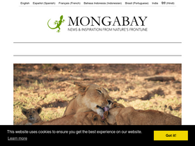 'mongabay.com' screenshot