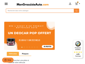 'mongrossisteauto.com' screenshot