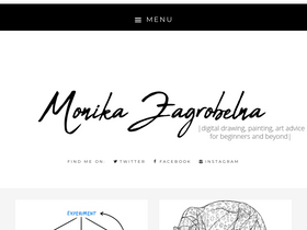'monikazagrobelna.com' screenshot