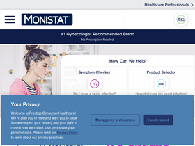 'monistat.com' screenshot